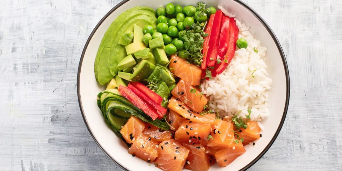 salmon poke bowl